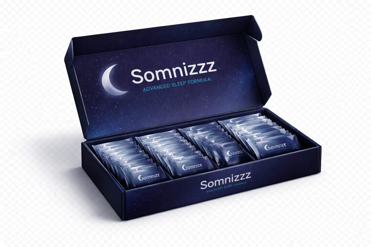 Somnizzz open box met sachets
